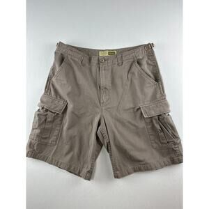 Cabela's Cargo Shorts Men's Size 34 Brown Multi 6 Pockets Hiking Outdoors Cotton